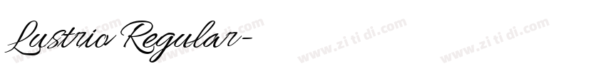 Lustrio Regular字体转换 Lustrio Regular字体转换